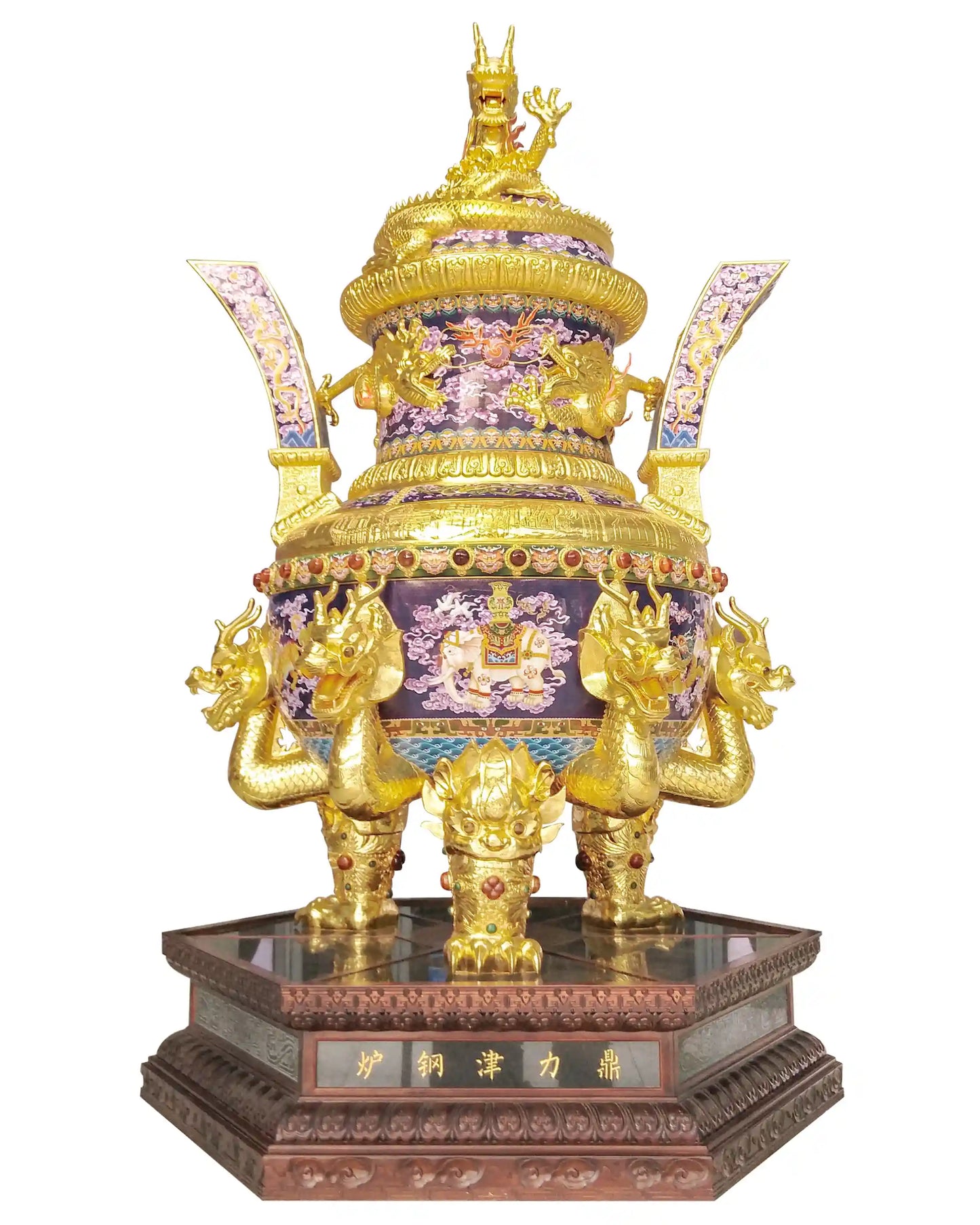 Large Custom Cloisonne Oud Burner|Decorative Items|Unique Personalized Gifts Dubai & Riyadh|Designer Presents
