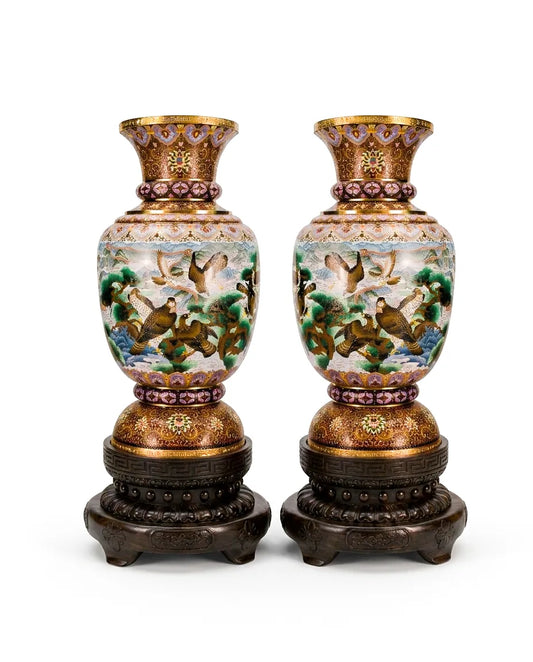 Custom 50-inch Cloisonne Floor Ceramic Vase|Office Decor|Decorative Items Dubai & Riyadh|Collectible Figurines