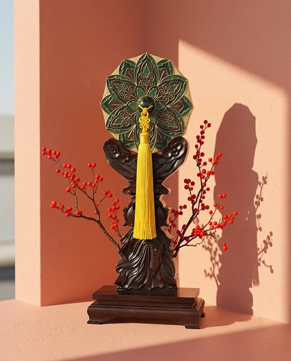 Cloisonne Ornate Mirror|Home Gifts Decor|Wedding Gifts Dubai & Riyadh|Collectible Figurines