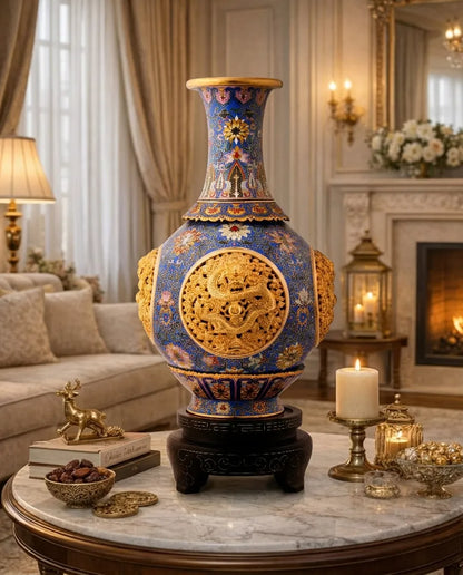 Cloisonne Openwork Ceramic Vase|Home Gifts Decor|Wedding Gifts Dubai & Riyadh|Collectible Figurines