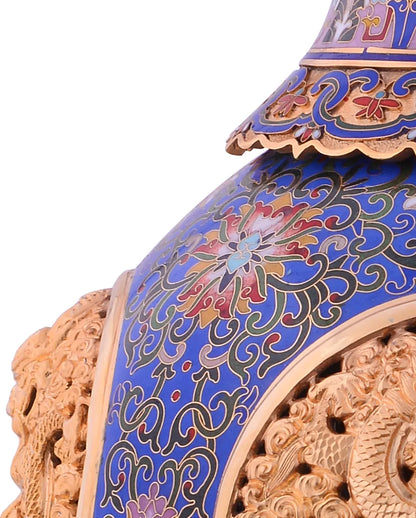 Cloisonne Openwork Ceramic Vase|Home Gifts Decor|Wedding Gifts Dubai & Riyadh|Collectible Figurines