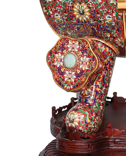 Custom 38-inch Cloisonne Oud Burner|Office Decor|Decorative Items Dubai & Riyadh|Collectible Figurines