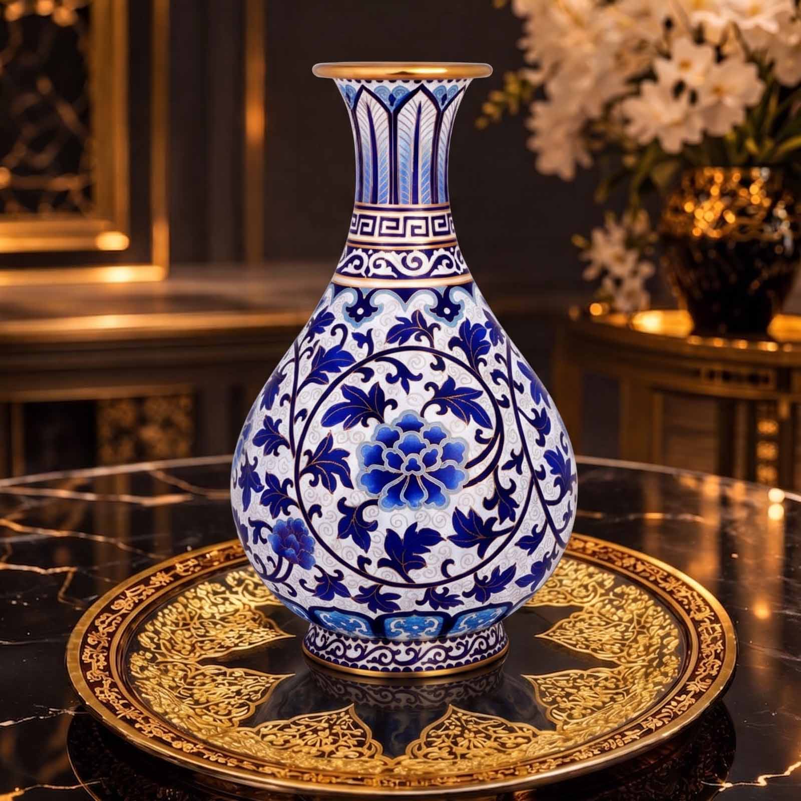 Handmade Beijing Chinese Cloisonne Luxury Art for Dubai UAE GCC