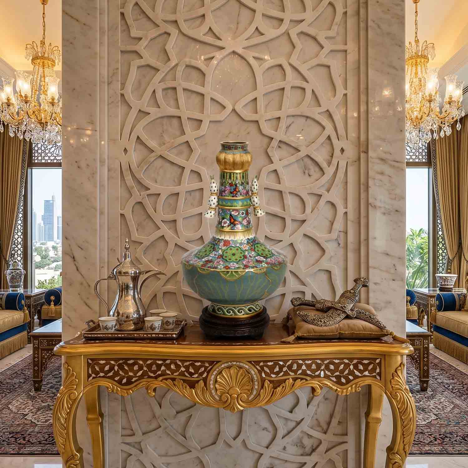 Handmade Beijing Chinese Cloisonne Luxury Art for Dubai UAE GCC