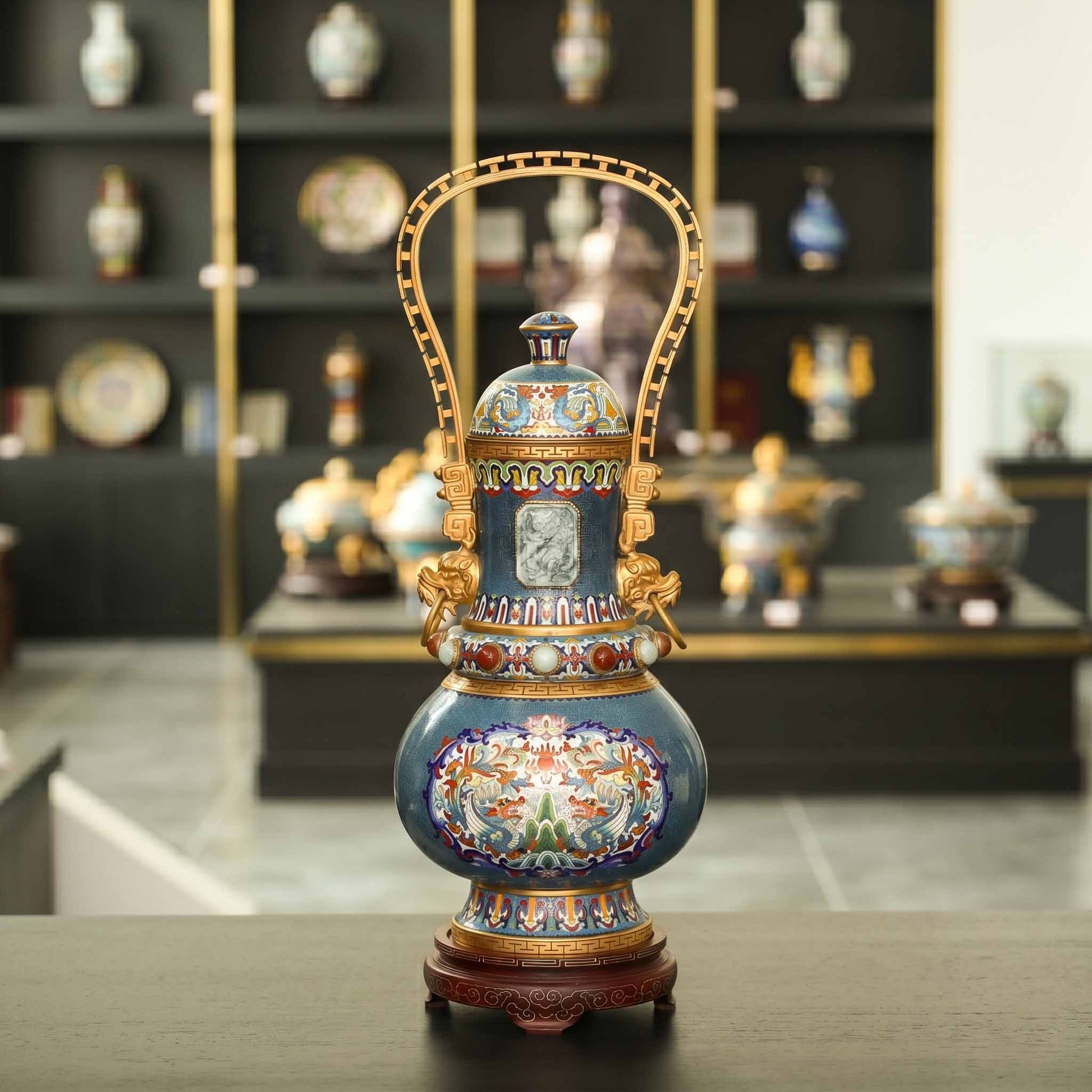 Handmade Beijing Chinese Cloisonne Luxury Art for Dubai UAE GCC