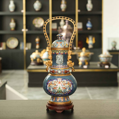 Handmade Beijing Chinese Cloisonne Luxury Art for Dubai UAE GCC