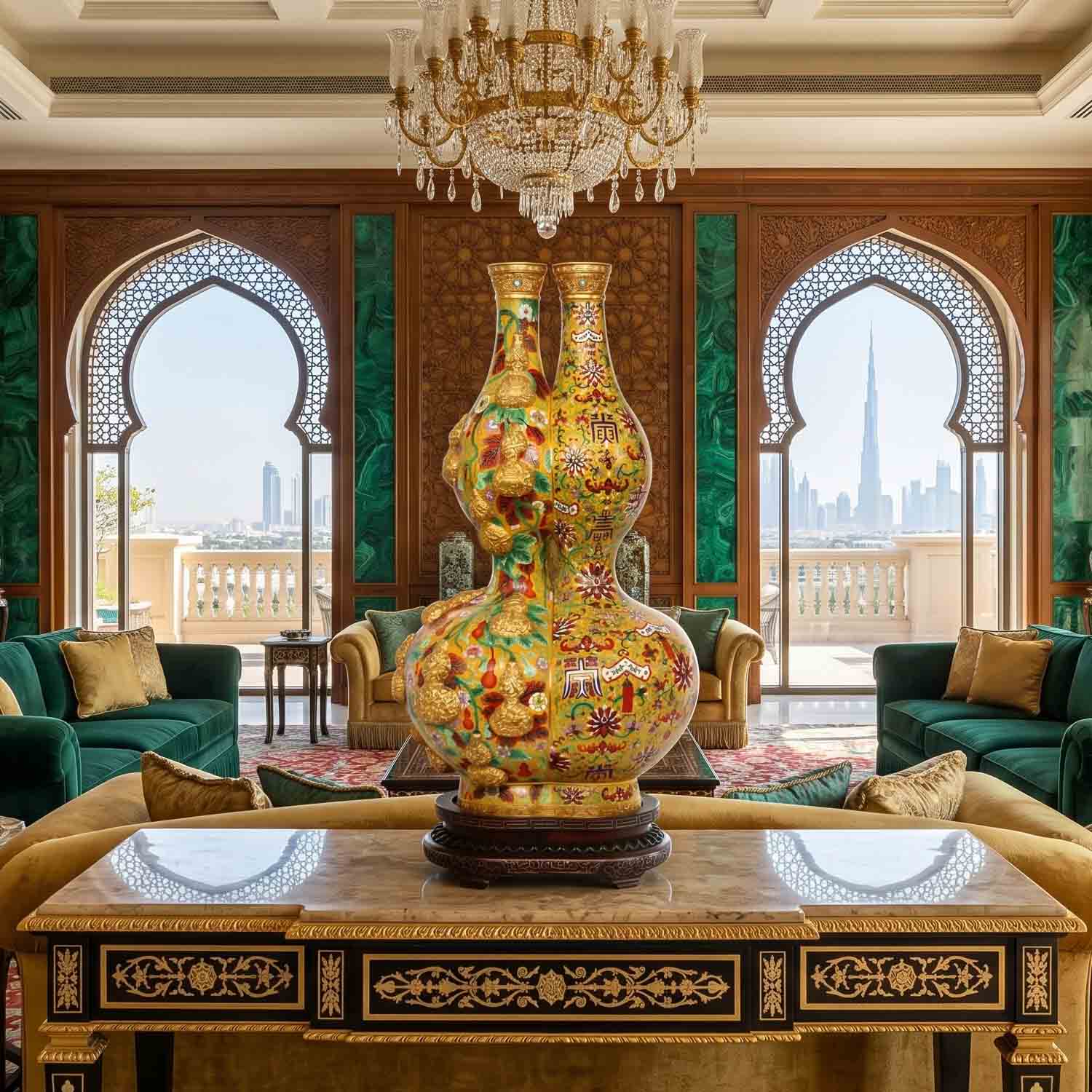 Handmade Beijing Chinese Cloisonne Luxury Art for Dubai UAE GCC