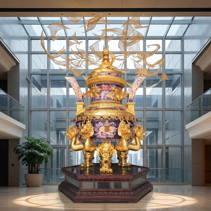 Handmade Beijing Chinese Cloisonne Luxury Art for Dubai UAE GCC