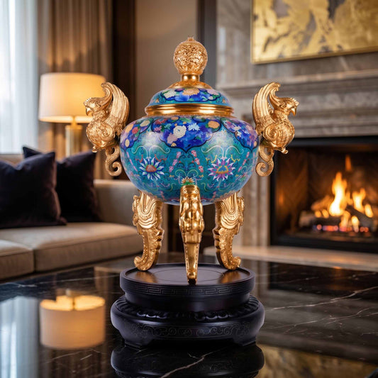 Handmade Beijing Chinese Cloisonne Luxury Art for Dubai UAE GCC