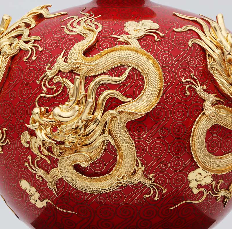 Handmade Beijing Chinese Cloisonne Luxury Art for Dubai UAE GCC