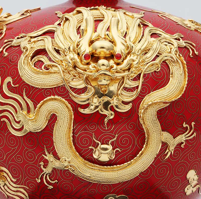 Handmade Beijing Chinese Cloisonne Luxury Art for Dubai UAE GCC