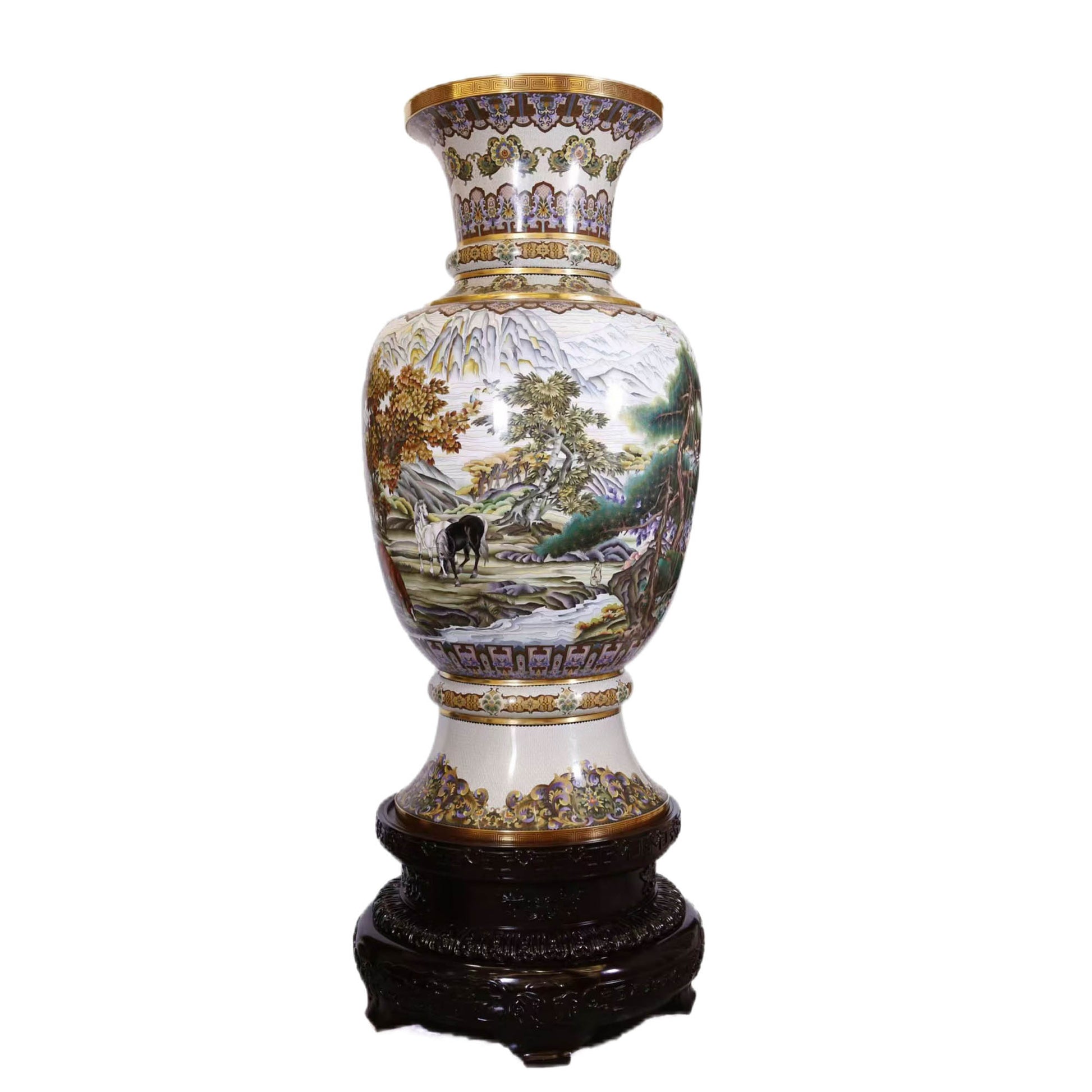Handmade Beijing Chinese Cloisonne Luxury Art for Dubai UAE GCC