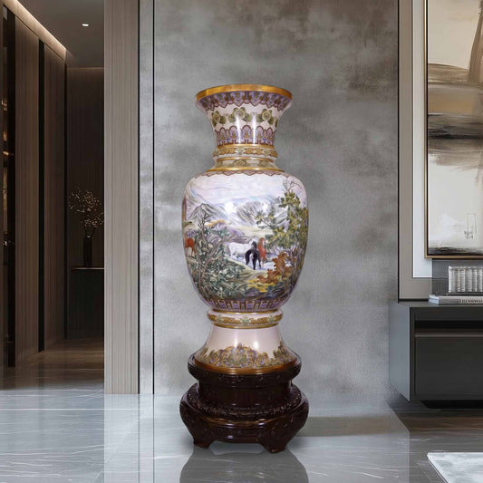 Handmade Beijing Chinese Cloisonne Luxury Art for Dubai UAE GCC